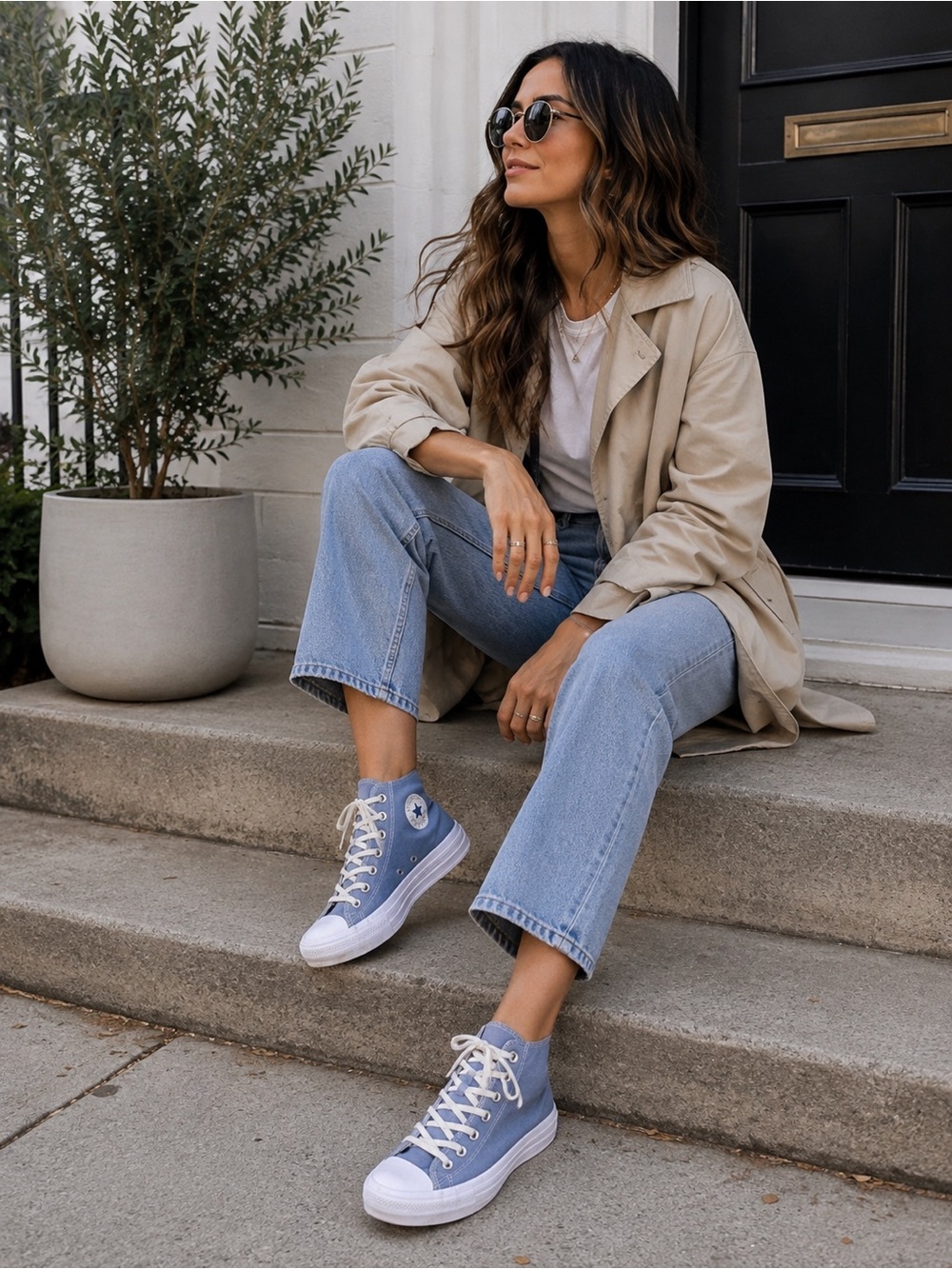 High top platform converse - size
